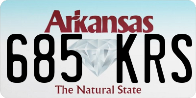 AR license plate 685KRS