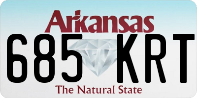 AR license plate 685KRT