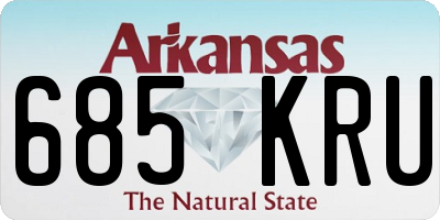 AR license plate 685KRU