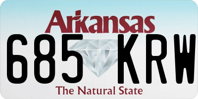 AR license plate 685KRW