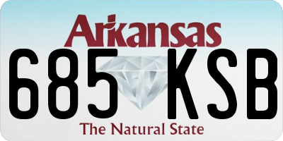 AR license plate 685KSB
