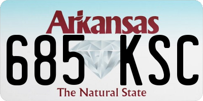 AR license plate 685KSC