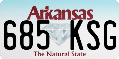 AR license plate 685KSG