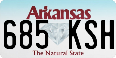 AR license plate 685KSH