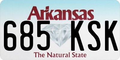 AR license plate 685KSK