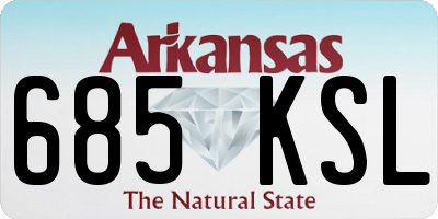 AR license plate 685KSL