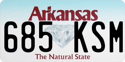 AR license plate 685KSM
