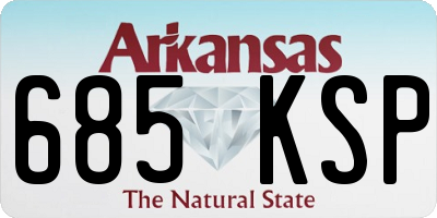 AR license plate 685KSP