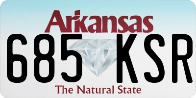 AR license plate 685KSR