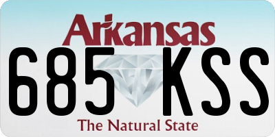 AR license plate 685KSS