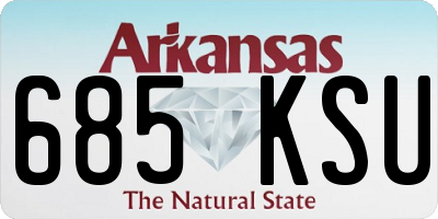 AR license plate 685KSU