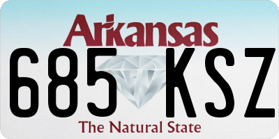 AR license plate 685KSZ