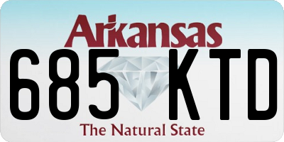 AR license plate 685KTD