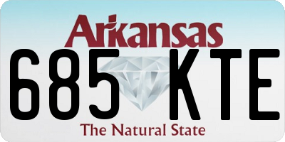 AR license plate 685KTE