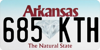 AR license plate 685KTH