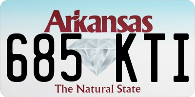 AR license plate 685KTI