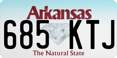 AR license plate 685KTJ