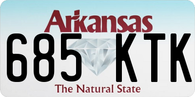 AR license plate 685KTK