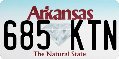 AR license plate 685KTN