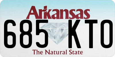 AR license plate 685KTO