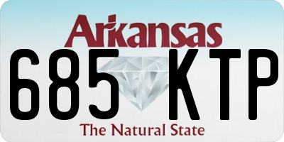 AR license plate 685KTP