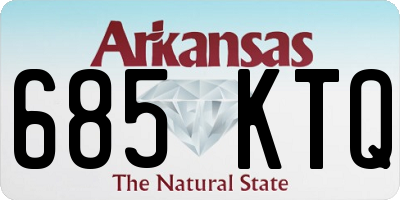 AR license plate 685KTQ