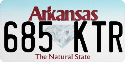 AR license plate 685KTR