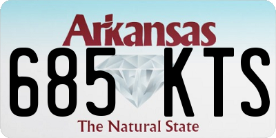 AR license plate 685KTS