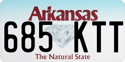 AR license plate 685KTT