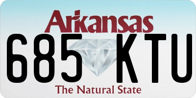 AR license plate 685KTU
