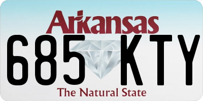 AR license plate 685KTY