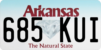 AR license plate 685KUI