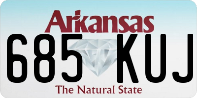 AR license plate 685KUJ