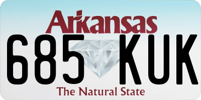 AR license plate 685KUK