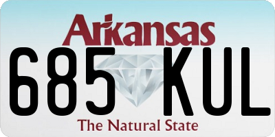 AR license plate 685KUL