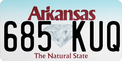 AR license plate 685KUQ