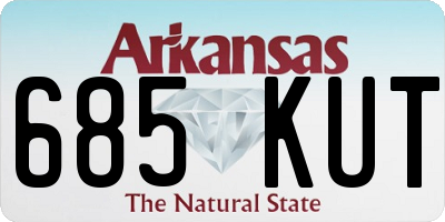 AR license plate 685KUT