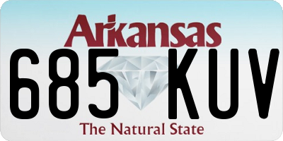AR license plate 685KUV