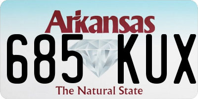 AR license plate 685KUX