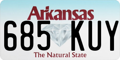 AR license plate 685KUY