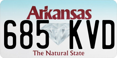 AR license plate 685KVD