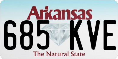 AR license plate 685KVE