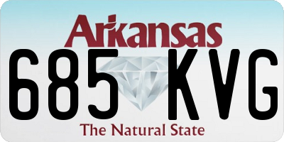 AR license plate 685KVG