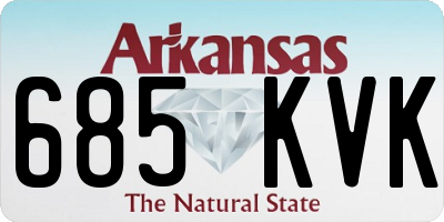 AR license plate 685KVK