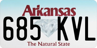 AR license plate 685KVL