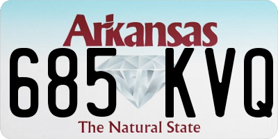 AR license plate 685KVQ