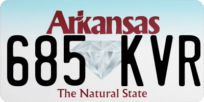 AR license plate 685KVR