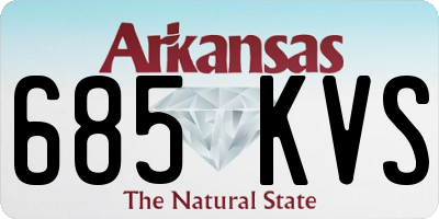 AR license plate 685KVS