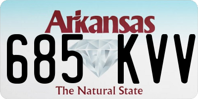 AR license plate 685KVV