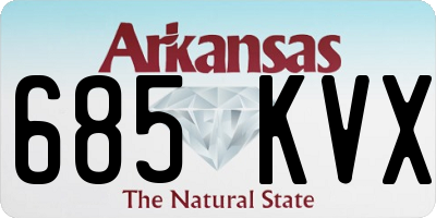 AR license plate 685KVX